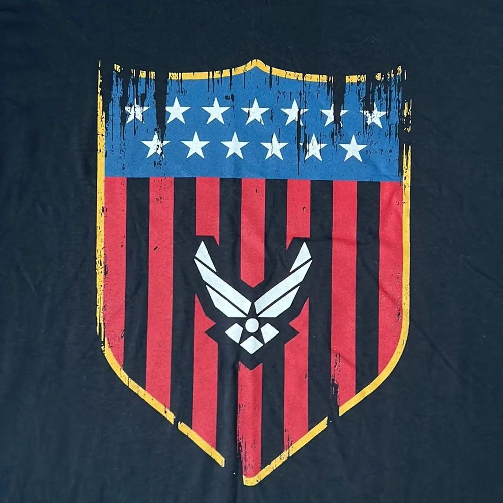 Fruit of the Loom Air Force T-Shirt - Picture 2 of 6